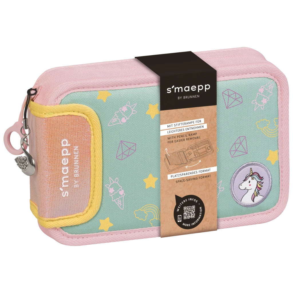 Federmäppchen s'maepp „Sweet Unicorn“ | mehrfarbig, pastell