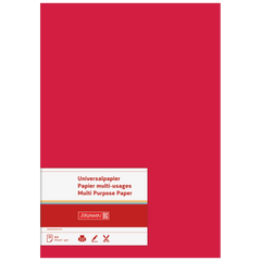 Multifunktionspapier Universalpapier | A4, 160 g/m², mittelrot, 25 Blatt
