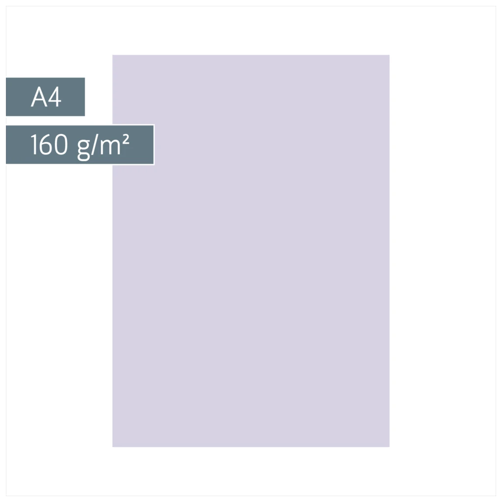 Multifunktionspapier Universalpapier | A4, 160 g/m², lilac, 25 Blatt