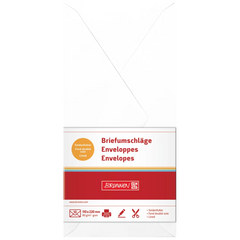 Briefumschläge Universalpapier | DIN lang, 80 g/m², weiß, 10 Stück
