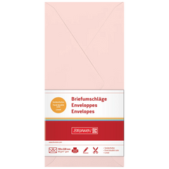 Briefumschläge Universalpapier | DIN lang, 80 g/m², rosé, 10 Stück