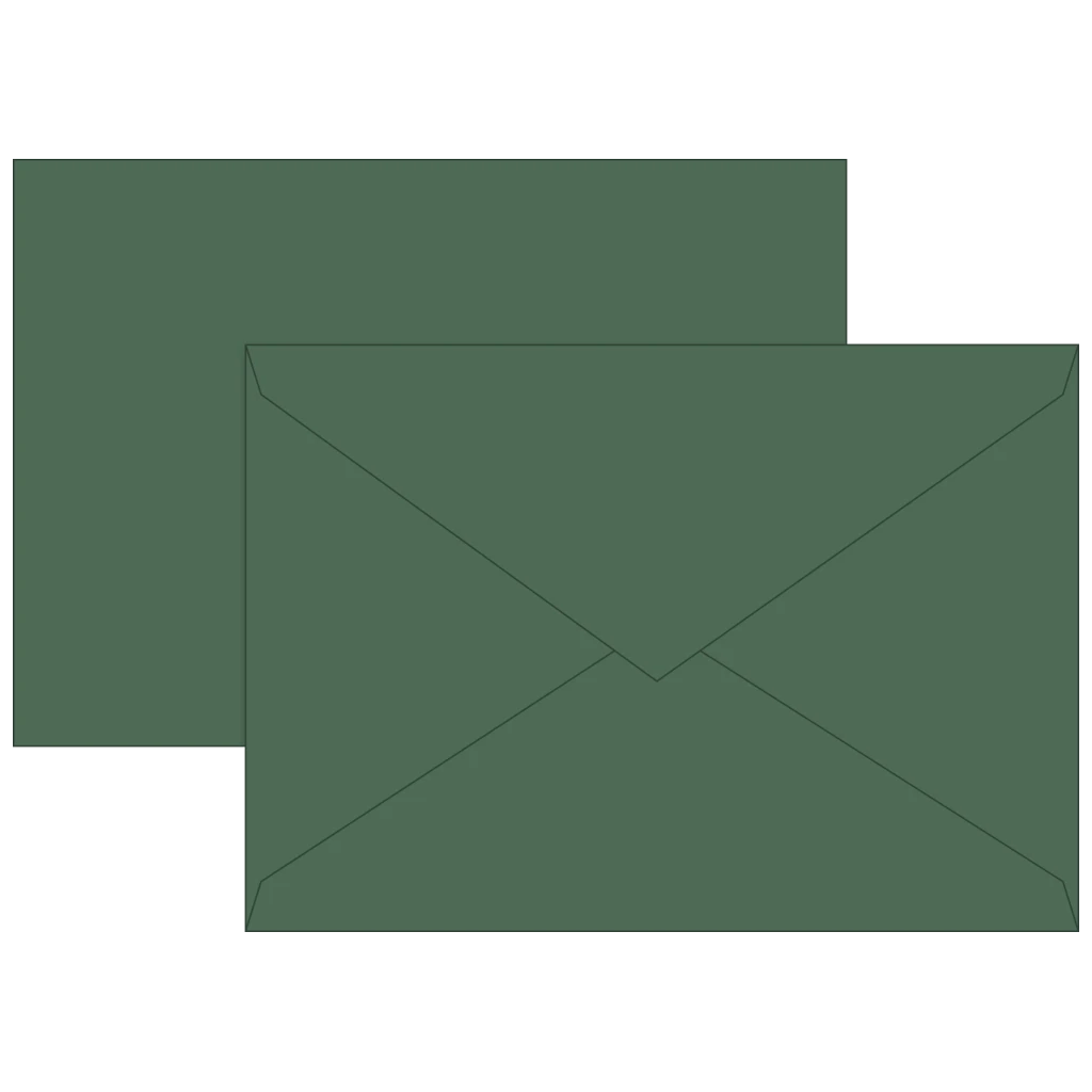 Briefumschläge Universalpapier | C6, 80 g/m², moosgrün, 10 Stück