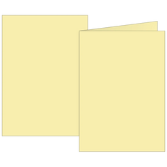 Klappkarten Universalpapier | A6, 105×150 mm, 160 g/m², hellgelb, 10 Stück