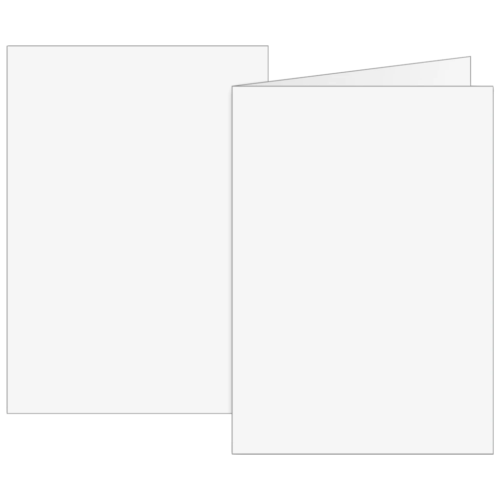Klappkarten Universalpapier | B6, 225 g/m², weiß, 10 Stück