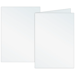 Klappkarten Universalpapier | B6, 225 g/m², perlweiß, 10 Stück