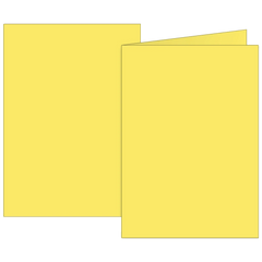 Klappkarten Universalpapier | B6, 225 g/m², gelb, 10 Stück