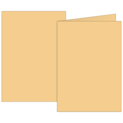 Klappkarten Universalpapier | B6, 225 g/m², honig, 10 Stück