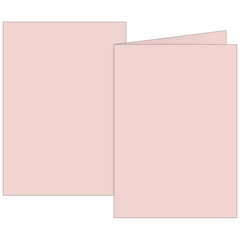 Klappkarten Universalpapier | B6, 225 g/m², rosé, 10 Stück