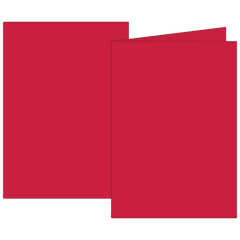 Klappkarten Universalpapier | B6, 200 g/m², mittelrot, 10 Stück