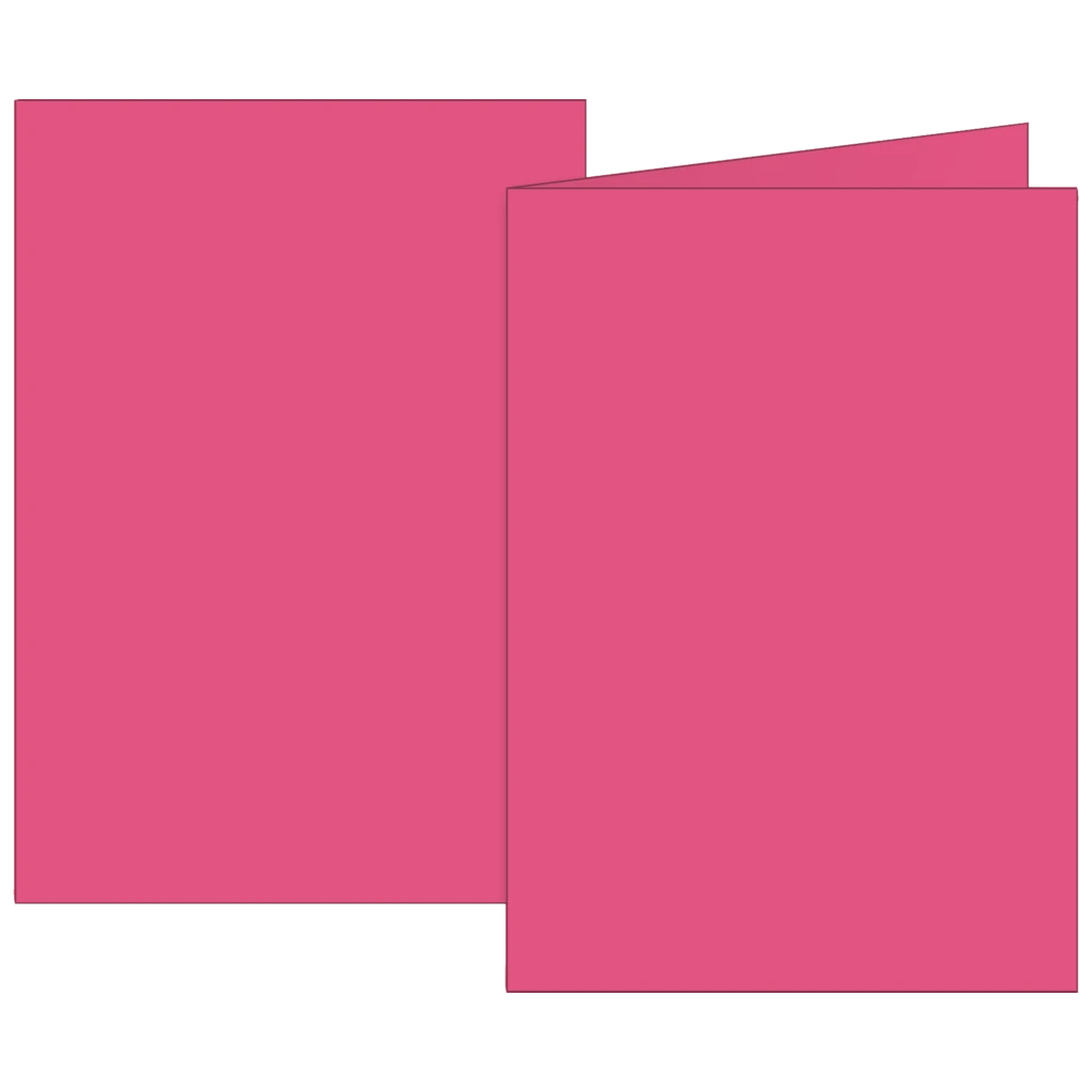 Klappkarten Universalpapier | B6, 200 g/m², fuchsia, 10 Stück