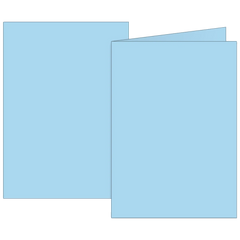 Klappkarten Universalpapier | B6, 225 g/m², hellblau, 10 Stück