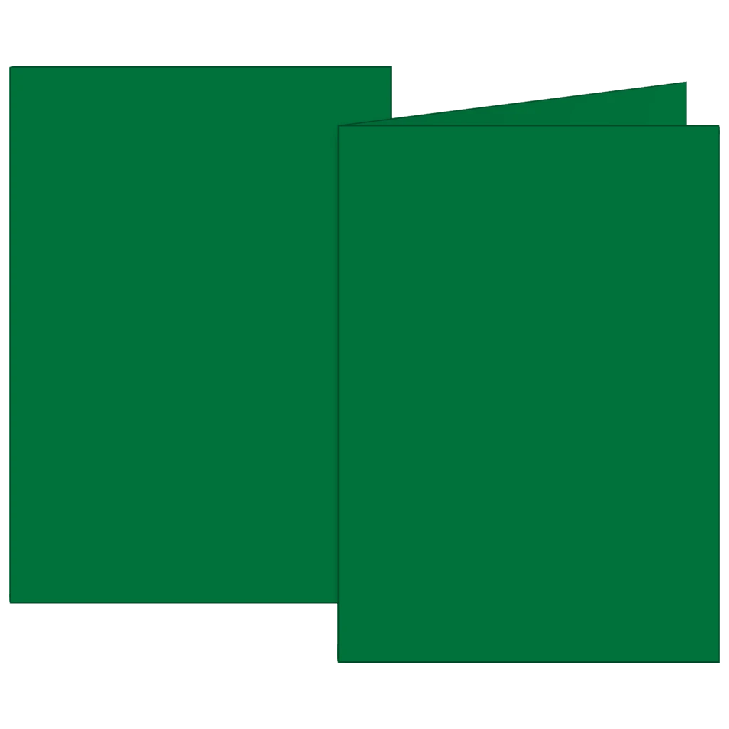 Klappkarten Universalpapier | B6, 225 g/m², dunkelgrün, 10 Stück