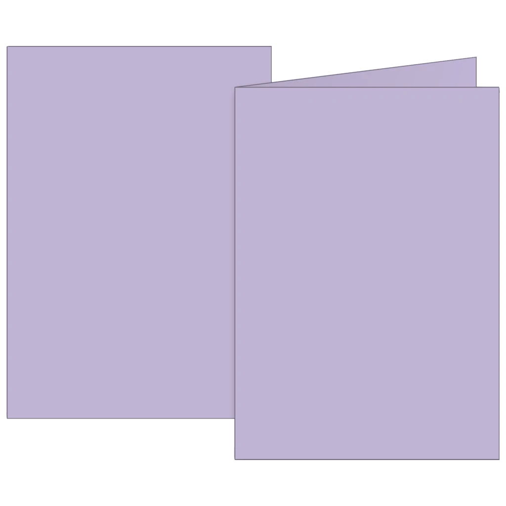 Klappkarten Universalpapier | B6, 225 g/m², flieder, 10 Stück