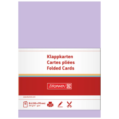 Klappkarten Universalpapier | B6, 225 g/m², flieder, 10 Stück