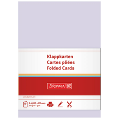 Klappkarten Universalpapier | B6, 225 g/m², lilac, 10 Stück