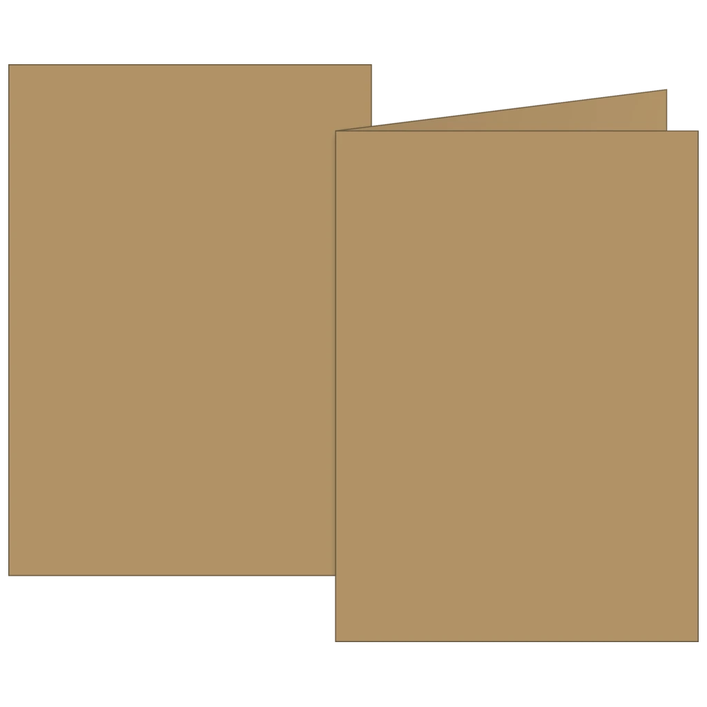 Klappkarten Universalpapier | B6, 225 g/m², sand, 10 Stück