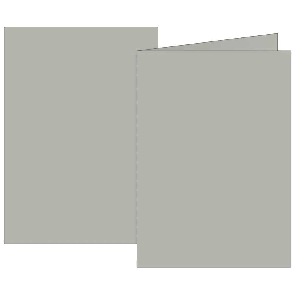 Klappkarten Universalpapier | B6, 225 g/m², grau, 10 Stück