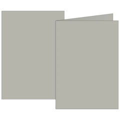 Klappkarten Universalpapier | B6, 225 g/m², grau, 10 Stück