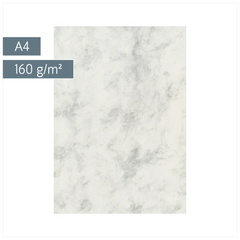 Multifunktionspapier Universalpapier Marmor | A4, 160 g/m², grau, 25 Blatt