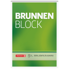 Briefblock „BRUNNEN Block“ | A5, Lineatur 6, 50 Blatt, grün