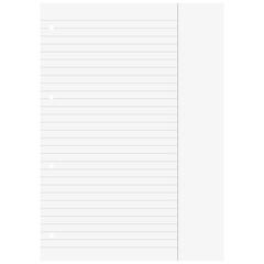 Schulblock gelocht | A4, Lineatur 25, 50 Blatt, blau