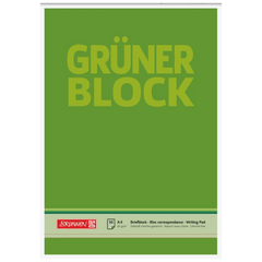 Briefblock „Grüner Block“ | A4, Lineatur 20, 50 Blatt, grün