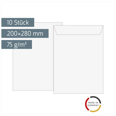 Luftpolstertaschen | 200×280 mm, 14, 75 g/m², weiß, 10 Stück