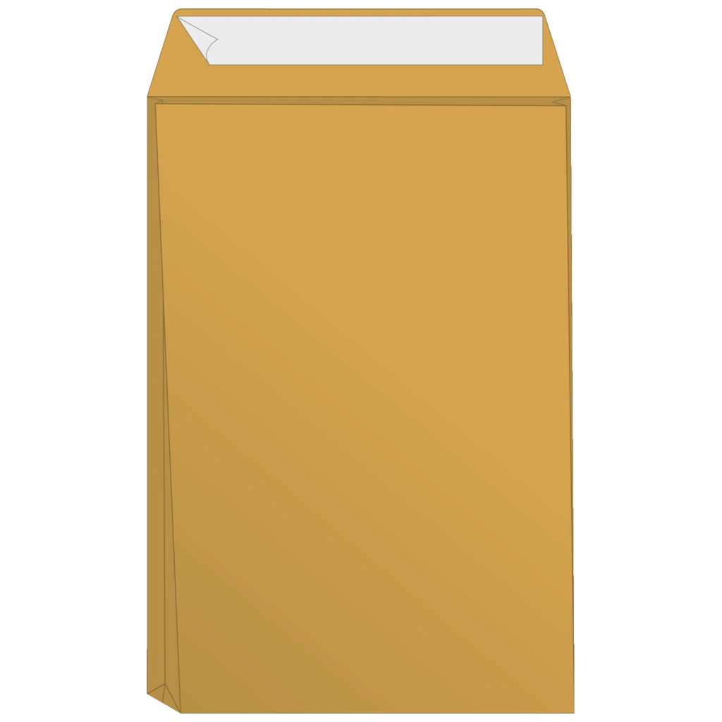Versandtaschen mit Faltboden | 229×324 mm, C4, 125 g/m², braun, 50 Stück