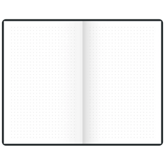 Notizbuch Premium Flexibook „Neon“ | A5, punktiert, neongrün/schwarz