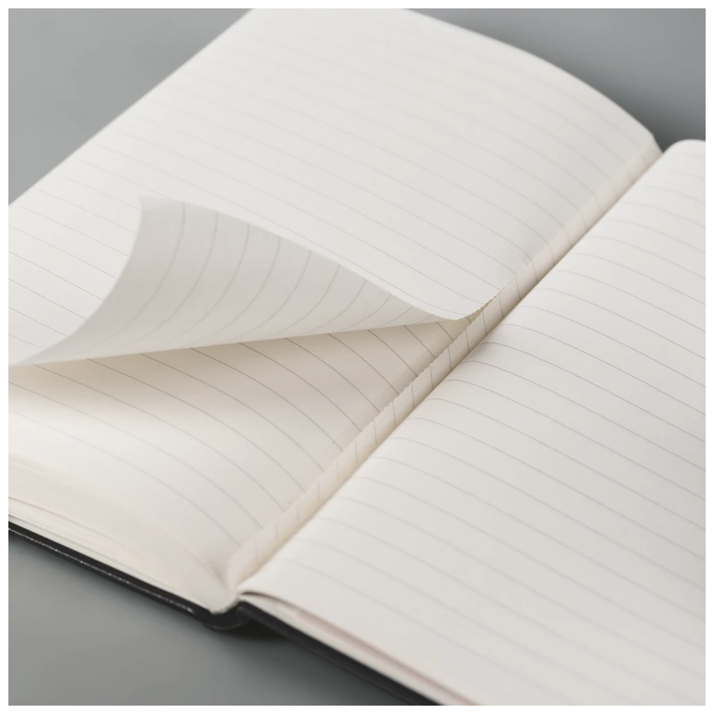 Notizbuch Kompagnon Klassik | A5, unliniert, Gummizugverschluss, schwarz