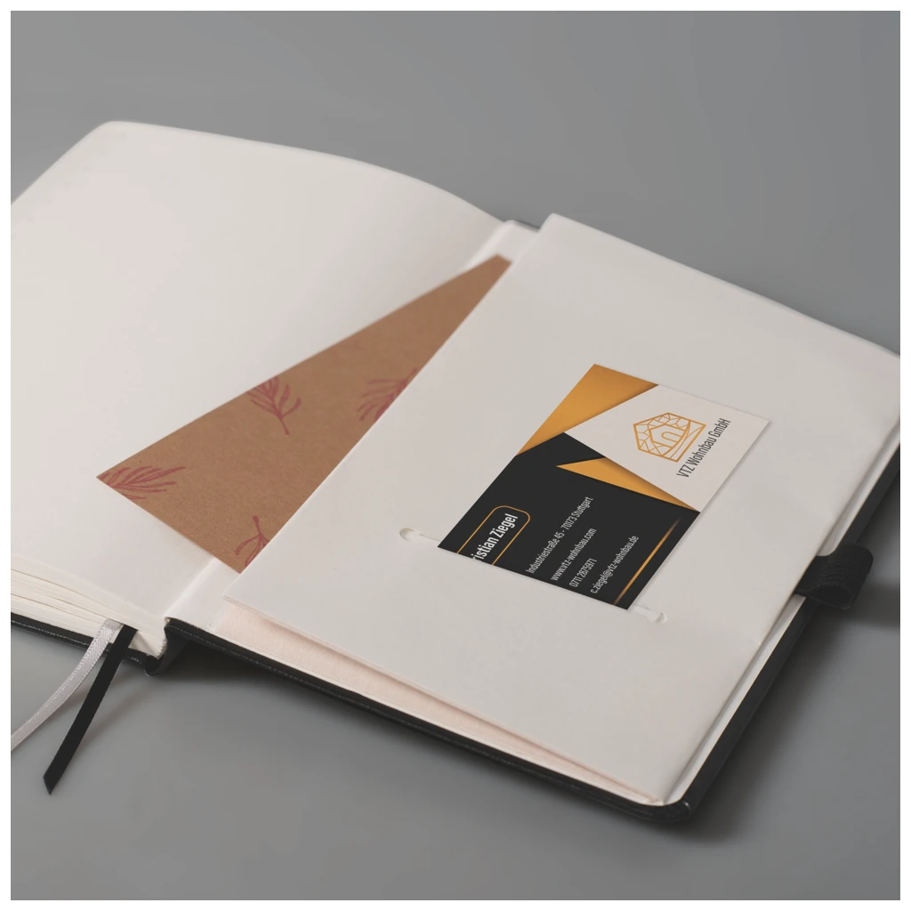 Notizbuch Kompagnon Klassik | A5, liniert, Gummizugverschluss, schwarz