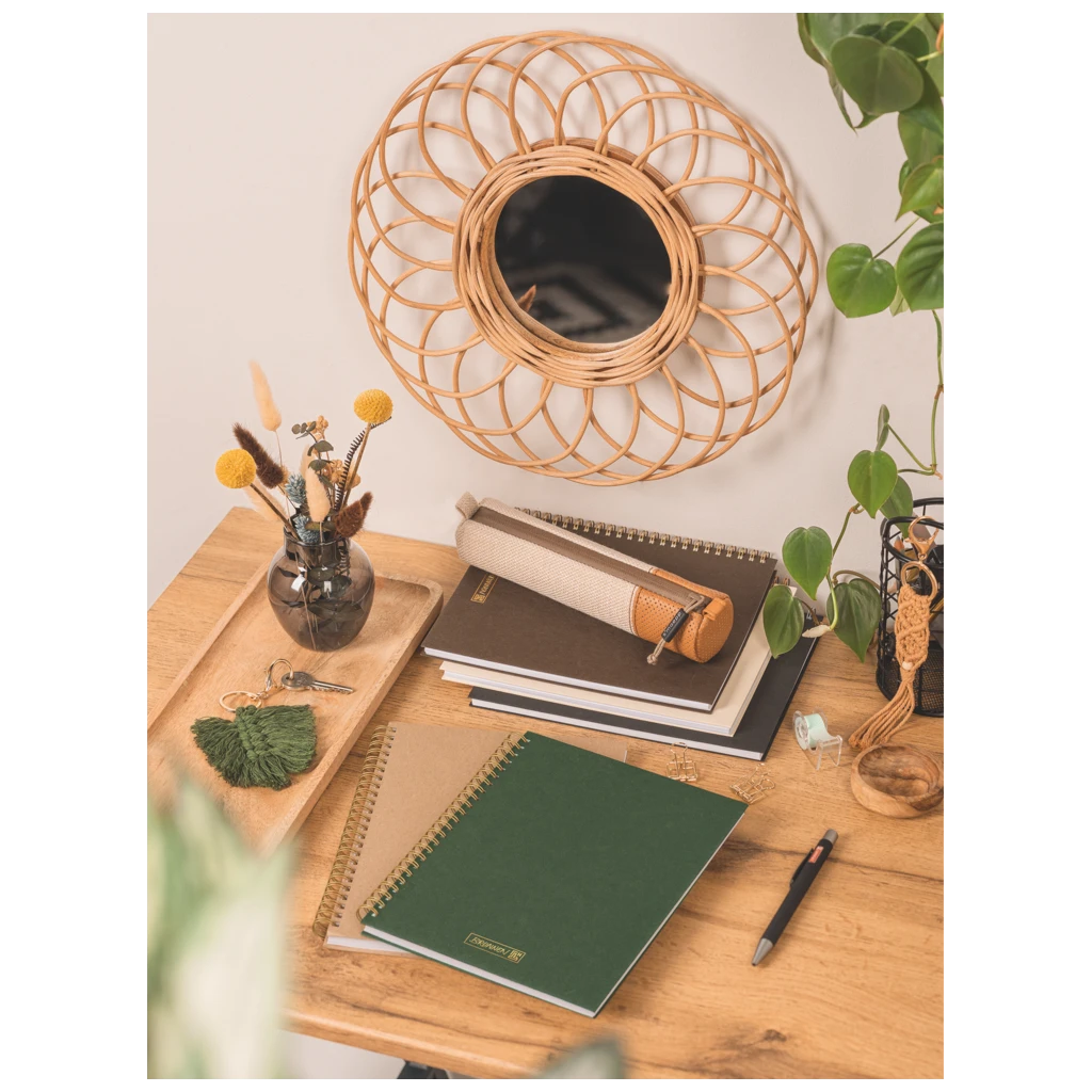 Notizbuch Premium Wire | A5, punktiert, forest green