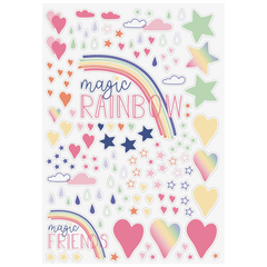 Freundebuch Magic Rainbow | 16×21 cm, 80 Seiten, rosa