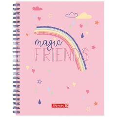 Freundebuch Magic Rainbow | 16×21 cm, 80 Seiten, rosa