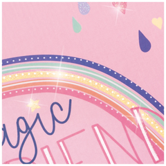 Freundebuch Magic Rainbow | 16×21 cm, 80 Seiten, rosa