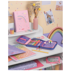 Freundebuch Magic Rainbow | 16×21 cm, 80 Seiten, rosa