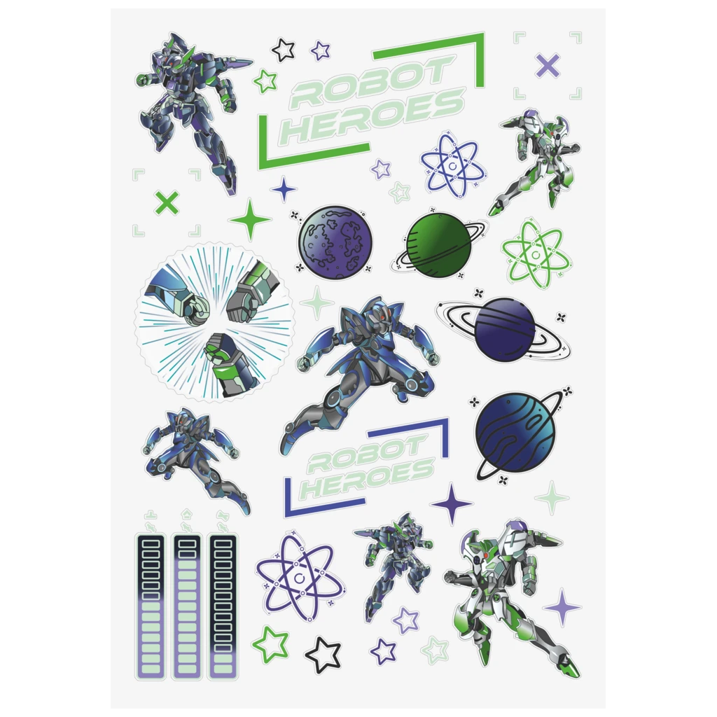Freundebuch Robot Heroes | 16×21 cm, 80 Seiten, dunkelblau