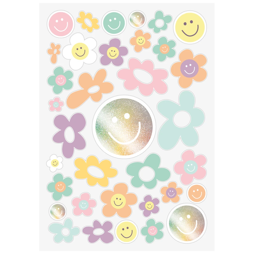 Freundebuch Happy Hippie | 16×21 cm, 80 Seiten, mehrfarbig, pastell