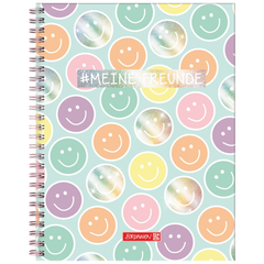 Freundebuch Happy Hippie | 16×21 cm, 80 Seiten, mehrfarbig, pastell