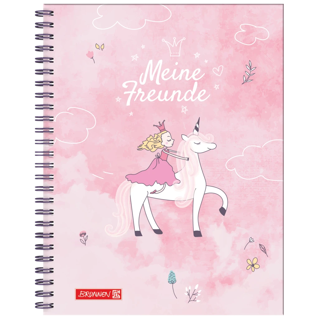 Freundebuch Unicorn Princess | 16×21 cm, 80 Seiten, rosa