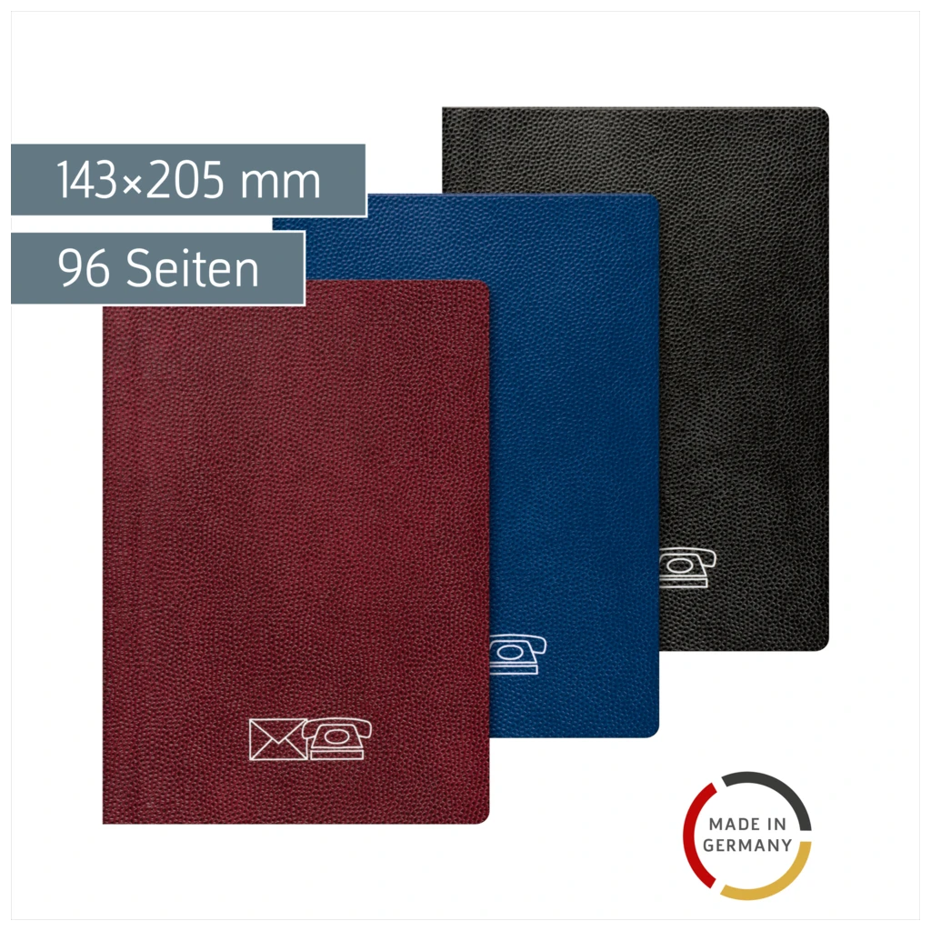 Adressbuch | 143×205 mm, 96 Seiten, sortiert
