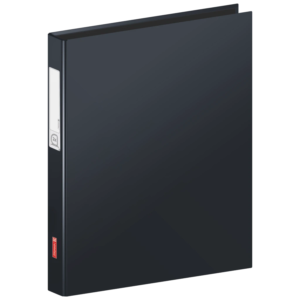 Ringbuch | A5, 2 Ringe, Füllhöhe: 20 mm, schwarz