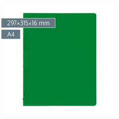 Ringbuch FACT!pp | A4, 4 Ringe, Füllhöhe: 16 mm, grün