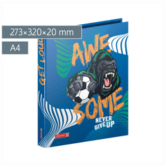 Ringbuch Sporty Animals | A4, 2 Ringe, Füllhöhe: 20 mm, blau/mehrfarbig