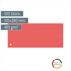 Trennstreifen | 105×240 mm, rot, 100 Stück