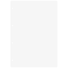 Ringbucheinlagen | A4, unliniert, weiß, 50 Blatt