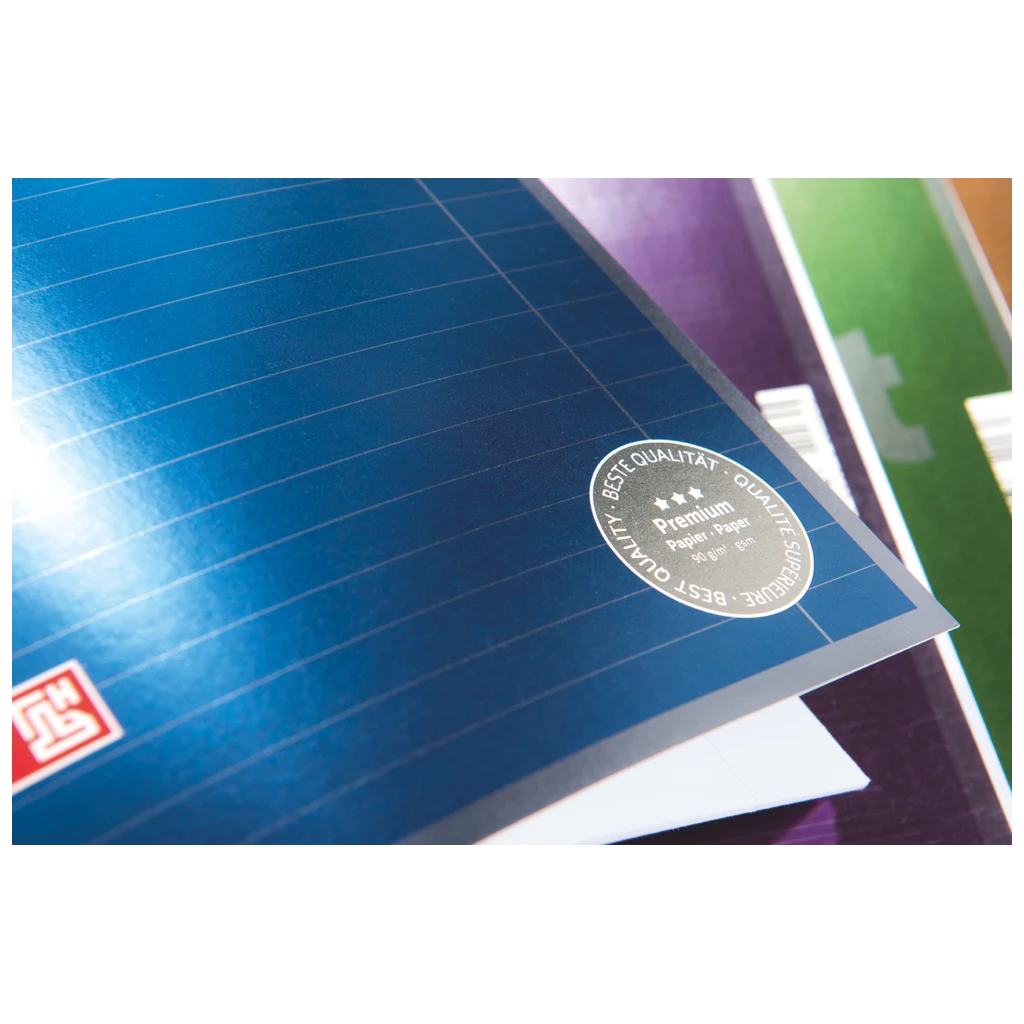 Collegeblock Premium Student | A4, Lineatur 27, 80 Blatt, blau