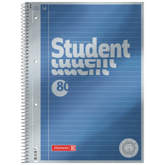 Collegeblock Premium Student | A4, Lineatur 21, 80 Blatt, blau