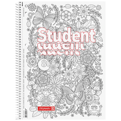 Collegeblock Premium Student „Schmetterling“ ZENart | A4, Lineatur 27, 80 Blatt, weiß