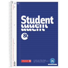 Collegeblock Student Recycling | A4, Lineatur 21, 80 Blatt, blau